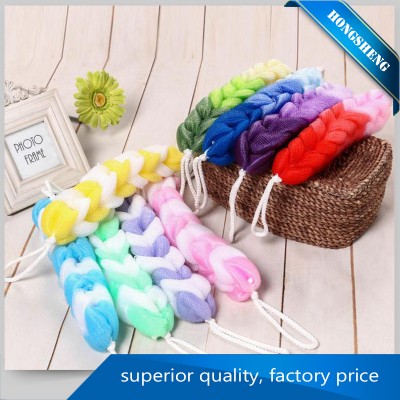 Professional Bath New Body Nylon shower ball sponge manufacturer